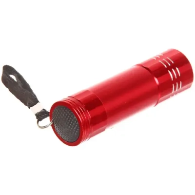 Фонарь ручной металлический, цвет микс,9 LED 1W 3хААА