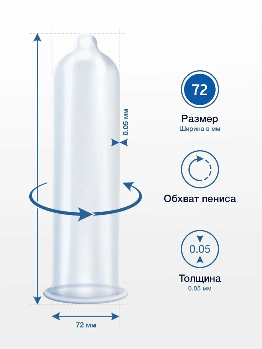 Презервативы MY.SIZE размер 72 3 шт.