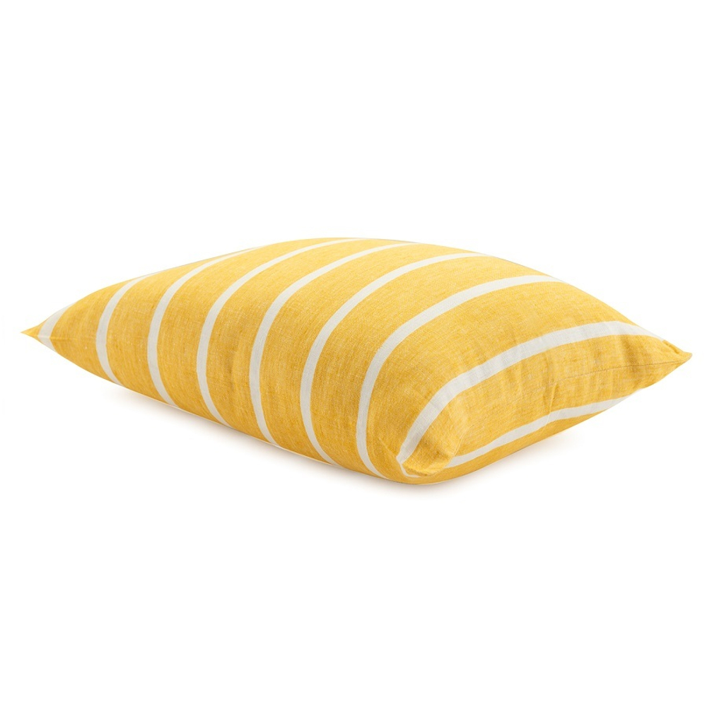 Наволочка декоративная 40x60 Tkano Essential горчичная в полоску