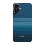 Чехол из арамидного волокна с поддержкой MagSafe PITAKA Tactile Woven Case Sunset · Moonrise для iPhone 16 Plus