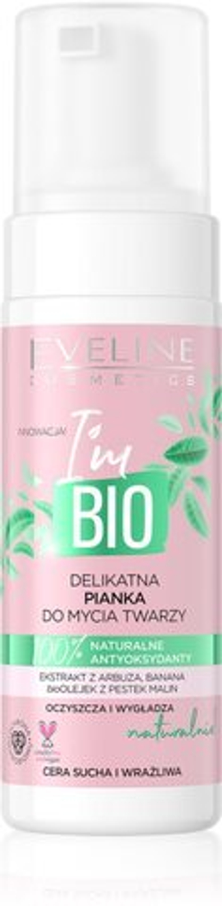 Eveline Cosmetics I'm Bio - нежная очищающая пенка для сухой и чувствительной кожи /   150  ml  / GTIN 5903416018728