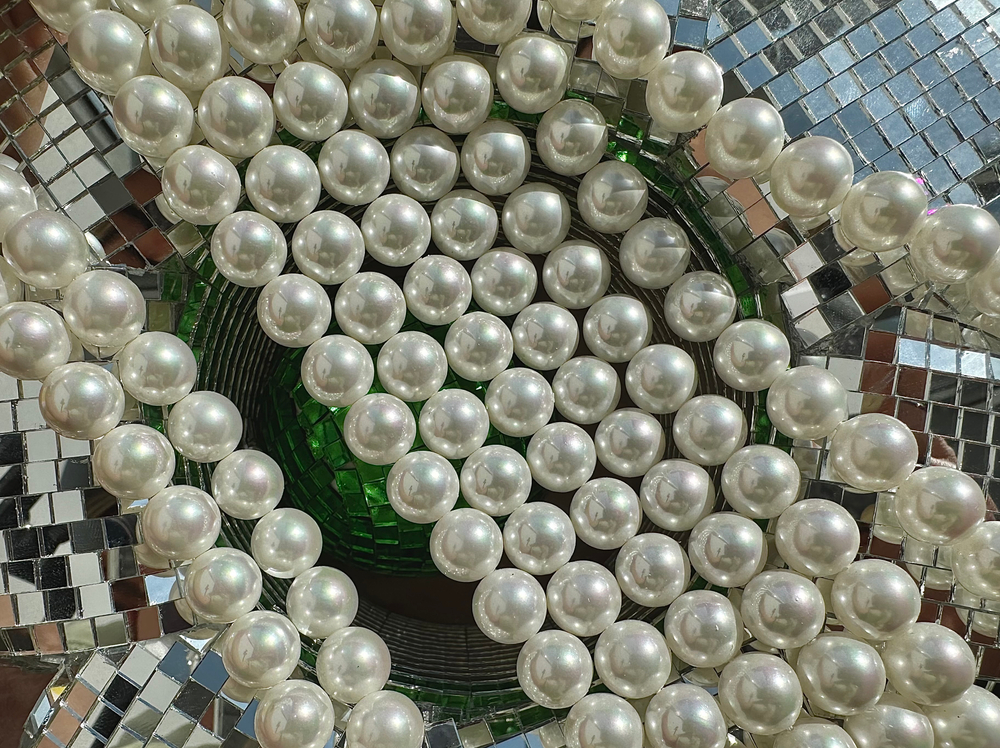 "Жемчуг круглый" 12мм, "Майорка. Имитация" (нить)