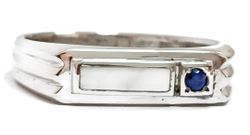 Ювелирное мужское кольцо из серебра