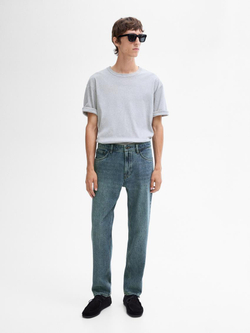 Massimo Dutti Зауженные джинсы из 100% хлопка, индиго