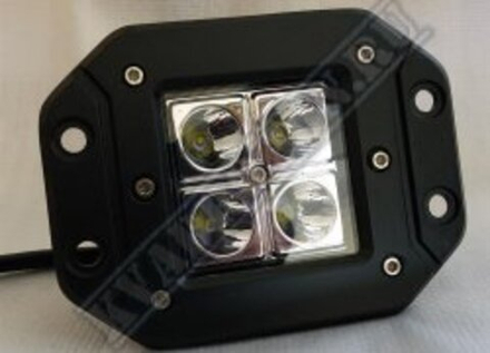 Фара светодиодная KD039 16W, 4 диода по 4W, врезная
