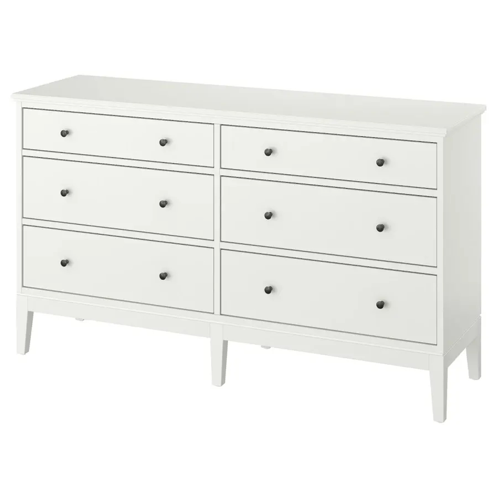 Комод с 6 ящиками - IKEA IDANAS/IDANÄS, 162x95 см, белый ИДАНЭС ИКЕА