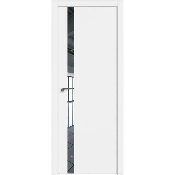 Межкомнатная дверь unilack Profil Doors 6E аляска со вставкой