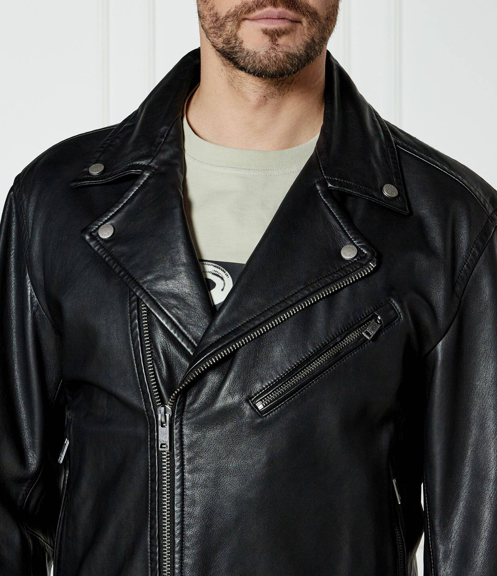 Кожаная косуха Jolush BOSS ORANGE - черный(50530258)