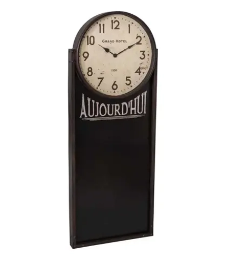 Часы с доской "Grand Hotel" 105,5х40х6,5см, Металл, стекло