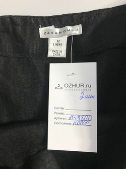 Юбка Zara льняная, маркировка М, визуально 46 размер, новая