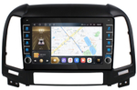Магнитола для Hyundai Santa Fe 2006-2012 - Carmedia OL-9717 (кнопки и крутилки), Android 12, TS10, CarPlay, 4G SIM-слот