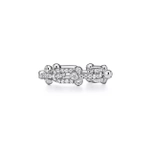 Кольцо из белого золота 18k с бриллиантами, Tiffany 💠💎Hard Wear Small link
