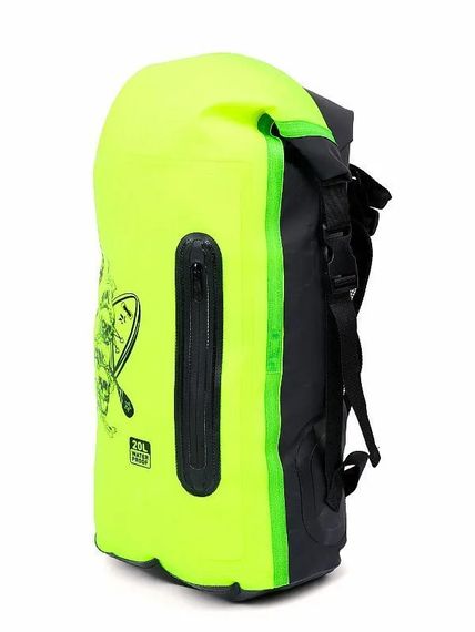 Гермо-рюкзак Sargan Скелетон ПРО+SUP с внешним карманом 20 л желтый