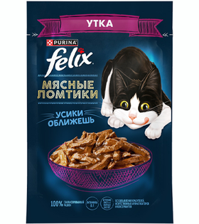 Феликс Мясные ломтики Утка в соусе 75гр.