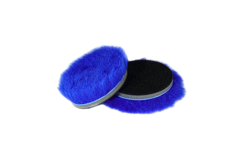 A302 Агрессивный полировальник "Синий Мех" 80мм  (ворс 23мм) на тонком интерфейсе