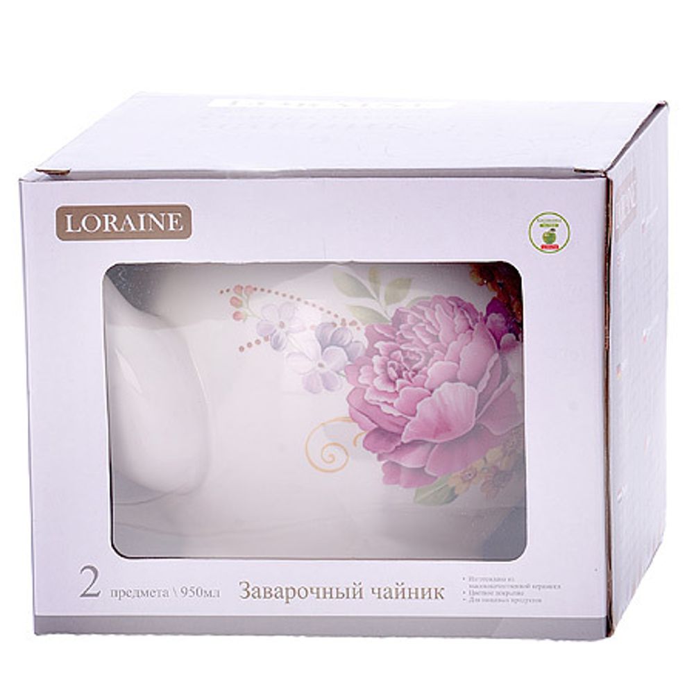 Заварочный чайник Loraine 26226 Букет 950 мл