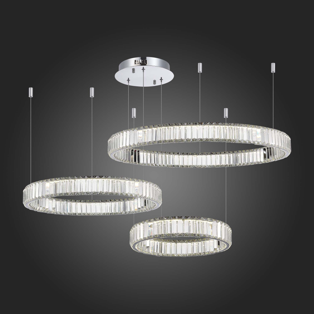 SL1622.113.03 Люстра подвесная ST-Luce Хром/Прозрачный LED 1*122W 4000K