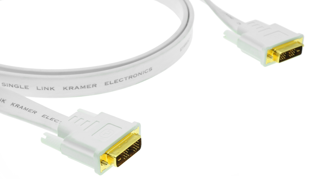 Кабель интерфейсный DVI-DVI Kramer C-DM/DM/FLAT(W)-35