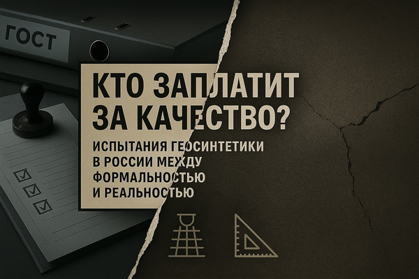 Кто заплатит за качество? Испытания геосинтетики в России между формальностью и реальностью