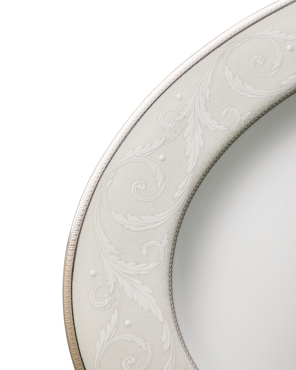 Блюдо овальное 38см Narumi Платиновый ноктюрн