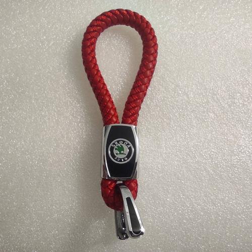 Брелок "Skoda" веревка (красный) (1 шт.)