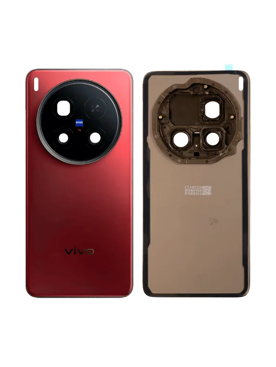 Задняя крышка для Vivo X200 Ultra красная (Red) со стеклом камеры