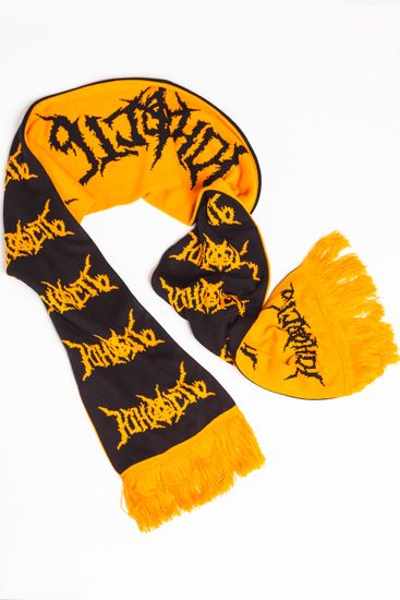 Шарф ЮНОСТЬ «Танцы на костях» (оранжевый)