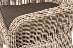 "Эспрессо-80 R" обеденная группа плетеная, цвет бежевый