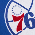 Баскетбольная толстовка Mitchell&Ness NBA Chainstitch Fleece Vintage Logo Philadelphia 76ers Sweatshirt Blue