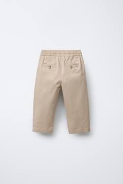 ZARA БРЮКИ ЧИНОС, БЕЖЕВЫЙ