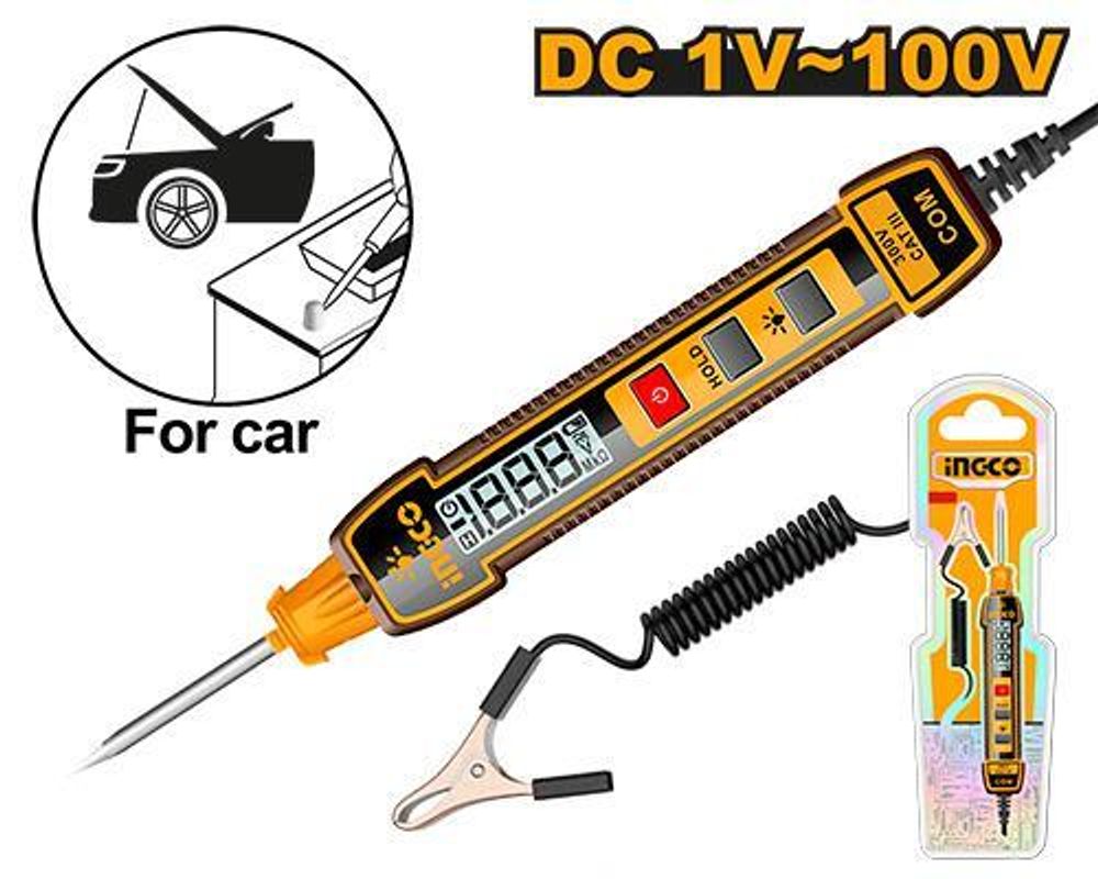 Тестер автомобильный DC 100В INGCO HSDT41001 INDUSTRIAL