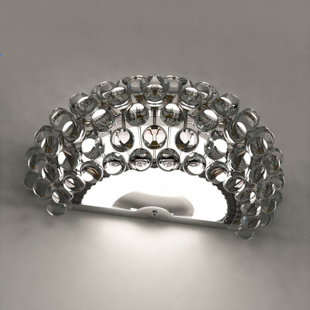 Wall design lamp  CABOCHE piccola by Foscarini (Clear)