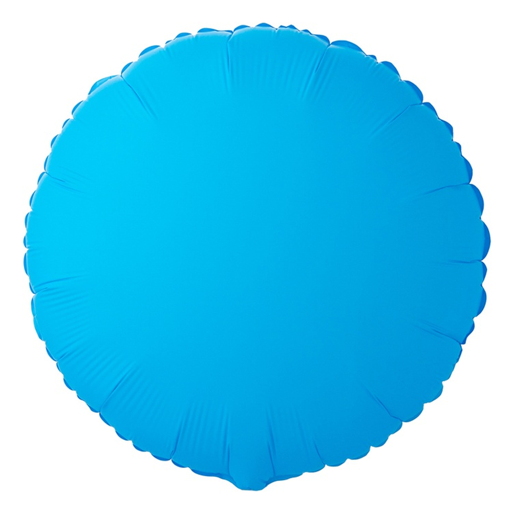 Шар фольгированный Круг 46 см (Голубой)