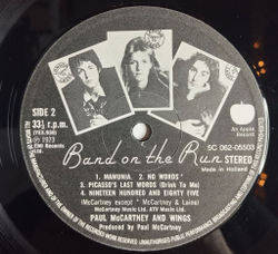 Винтажная виниловая пластинка LP Paul McCartney and Wings Band On The Run (Holland 1978)