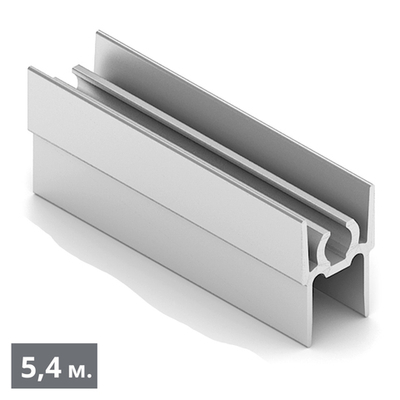 Рамка верхняя двери (5,40 м) хром матовый