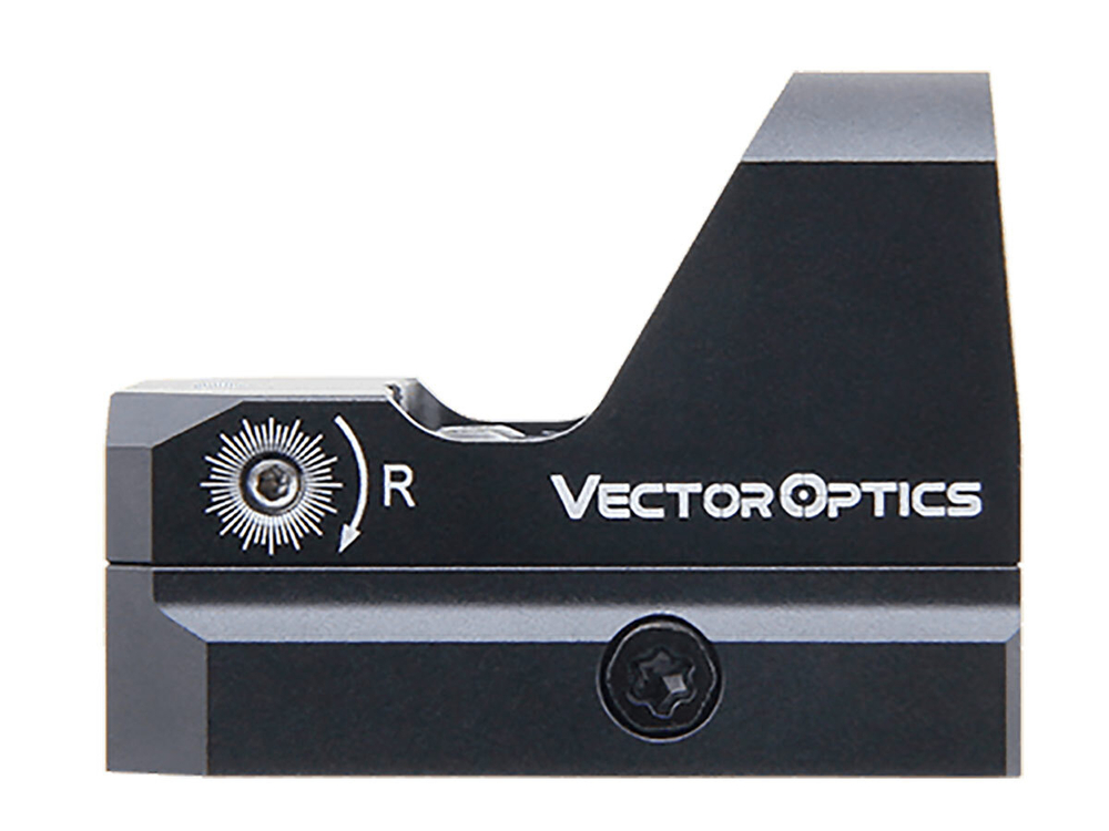 Коллиматор Vector Optics Frenzy 1x17x24 Pistol, открытого типа, точка 5 МOA, зелёная, 8+2NV, на Weaver, IPX6, 56г