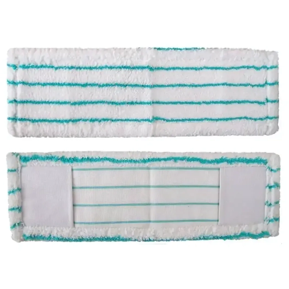 Насадка к швабре Р042 из микрофибры (50шт/кор, бело-бирюзовая)