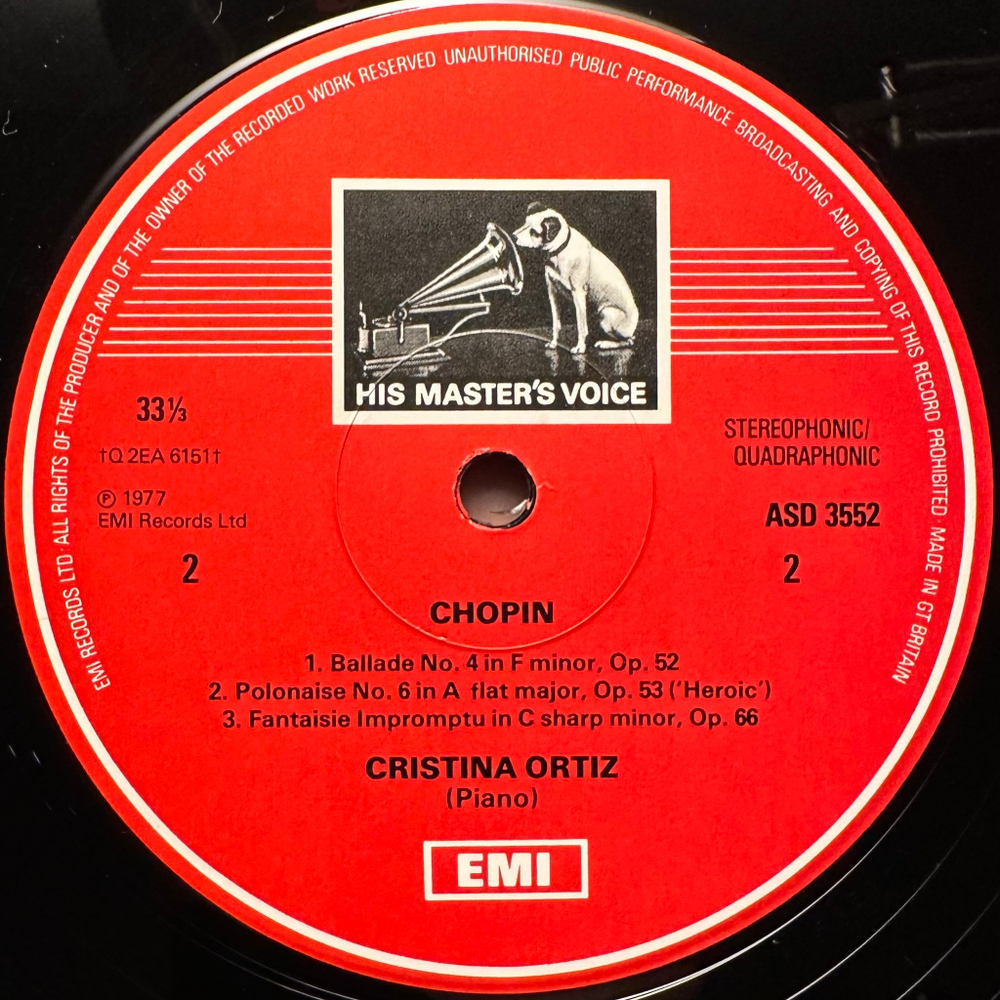 Шопен - Кристина Ортис исполняет Четыре баллады Шопена (Англия 1978г.)