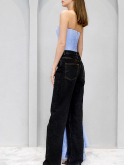 Хлопковый топ в полоску