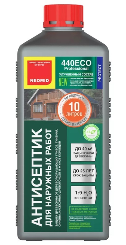 Антисептик д/древесины "neomid 440 eco" для защиты до 25 лет