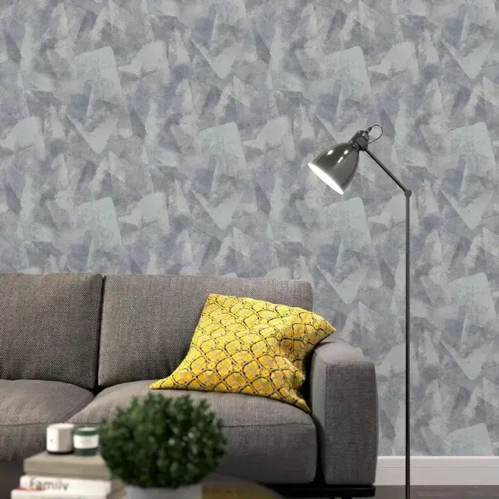 Обои флизелиновые синие 1.06 м Абстрактный, практичный