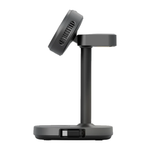 Зарядная станция MagSafe с активным охлаждением Energea MagArctic Stand Kit для iPhone, Apple Watch и AirPods (Qi2) Беспроводная зарядка: Qi 15 Вт, Qi 5 Вт, магнитное крепление для зарядки Apple Watch (Qi 2,5 Вт). Проводная зарядка: встроенный плоский каб