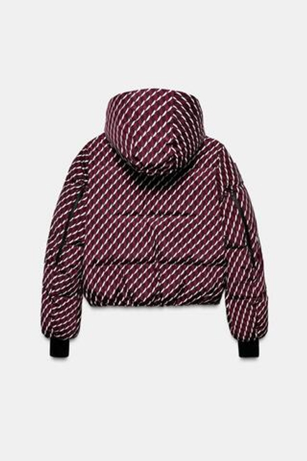 ZARA ВОДОНЕПРОНИЦАЕМАЯ КУРТКА, БУРГУНДИ