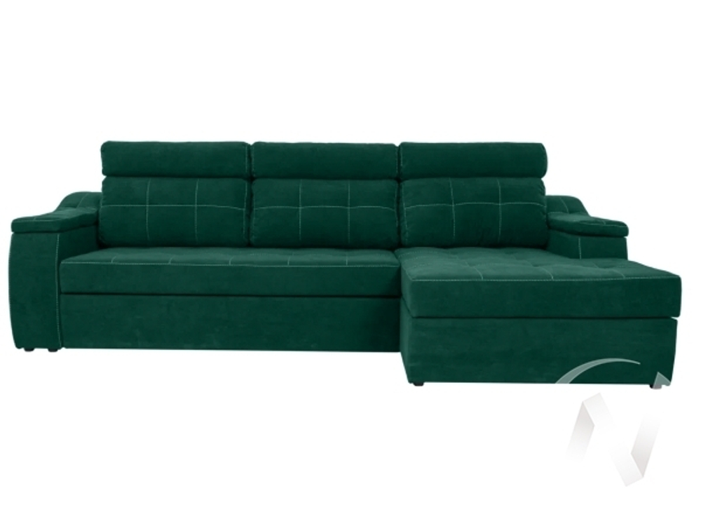 Диван угловой правый Бруно ДКУ-О NEW (Storm 626; 2 категория)