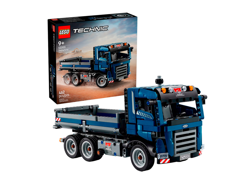 LEGO Technic 42203 Карьерный самосвал — мощный строительный транспорт