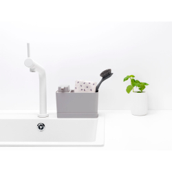 Органайзер 19.6х12х9.1см для раковины и диспенсер для мыла Brabantia Sink Side серый