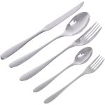 Набор столовых приборов «SANLI» 20шт (4ножа, 4ст.вилки, 4дес.вилки,4ст.ложки, 4ч.ложки), цвет серебро