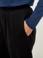 Брюки утепленные бананы с начёсом классические