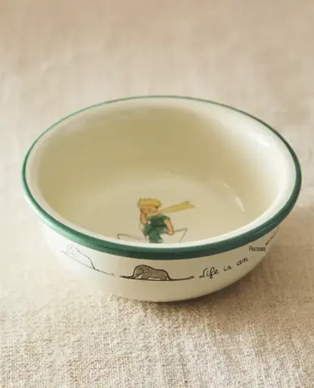 ZARA HOME ДЕТСКАЯ КЕРАМИЧЕСКАЯ ТАРЕЛКА LE PETIT PRINCE, КРЕМОВЫЙ