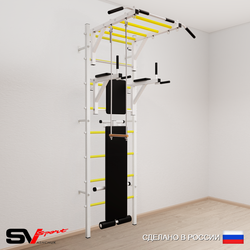 Шведская стенка Sv Sport усиленная 653 (Турник рукоход/Брусья/Скамья/Трапеция)